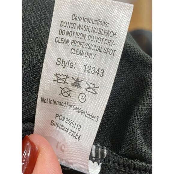 Jazz Hands by Weismann Girls Sequin Dance Costume Black/Red/Gold Size L - Picture 7 of 8